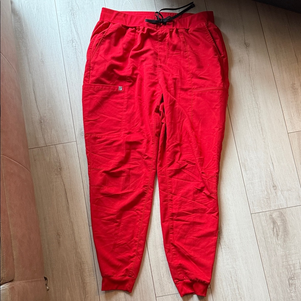 Fabletics Bold Red Track Pants